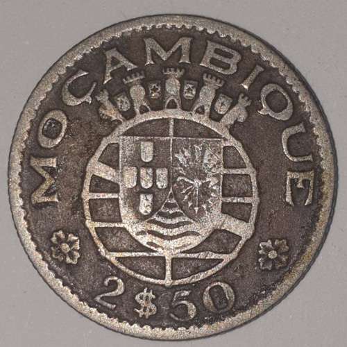 1955 - 2.5 ESCUDOS - MOZAMBIQUE - (Copper-Nickel) KM#78